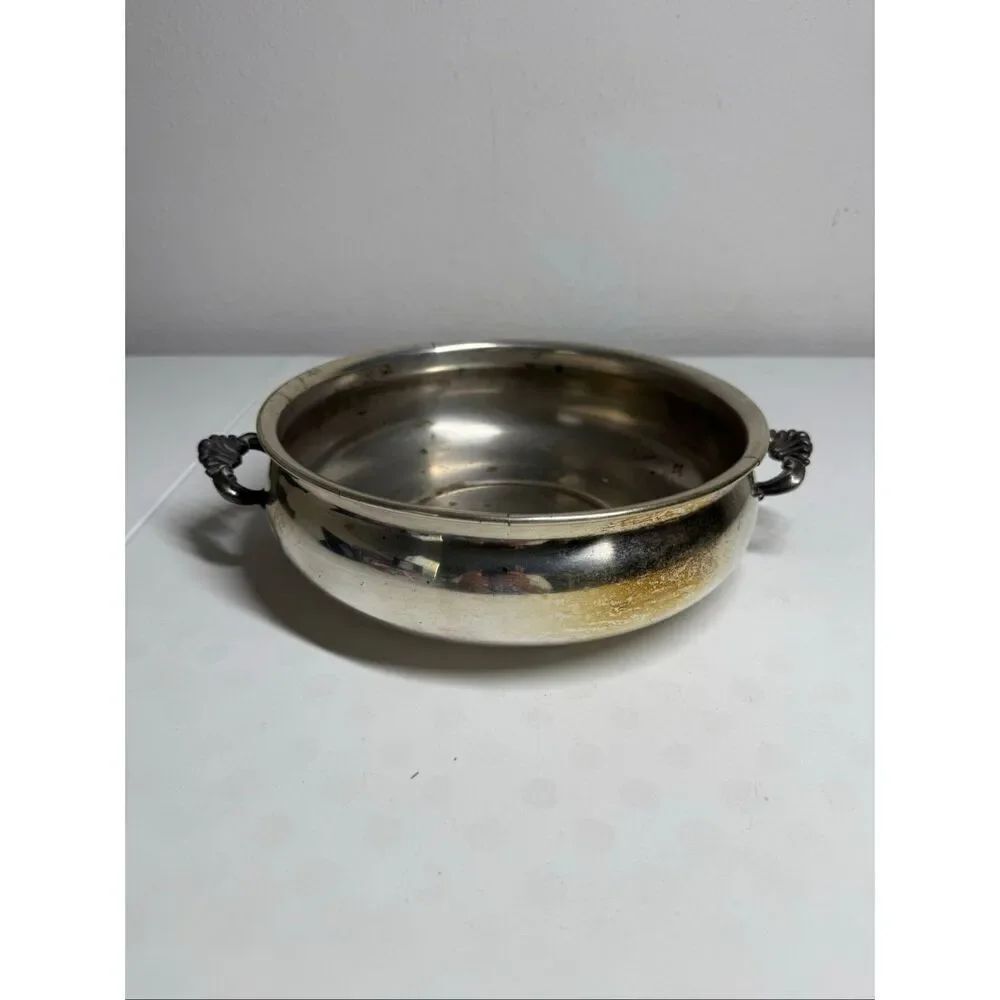 Vintage F.B. Rogers Silver Co Bowl Silverplate Serving Dish with Handles